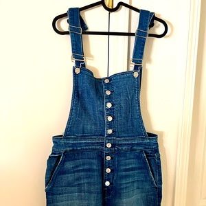 7 for all mankind button front overall dress